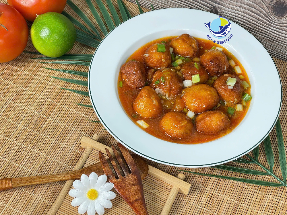 Chả Cá Viên sốt cà chua
